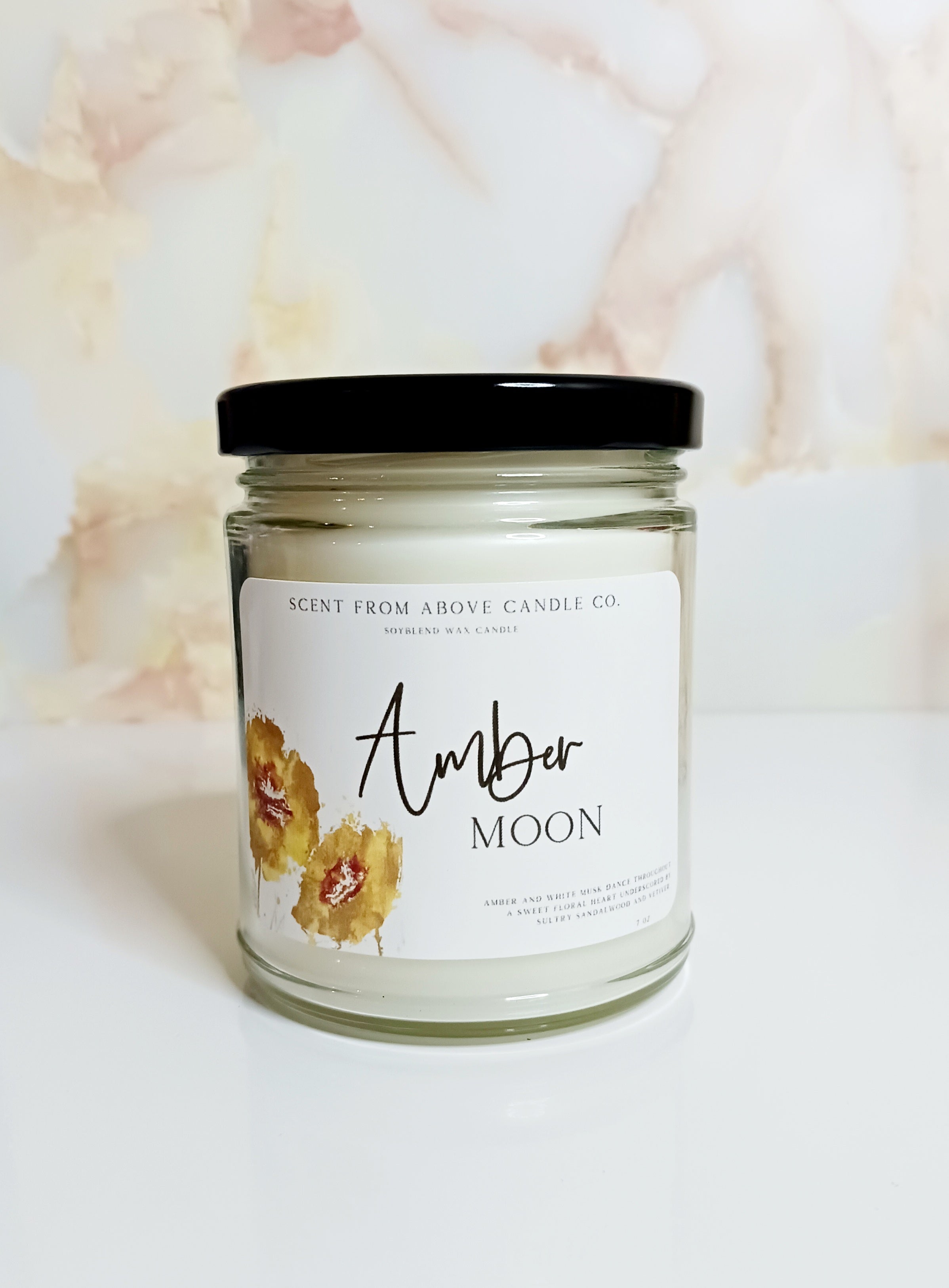 Amber Moon Candle Scent From Above Candle Co.
