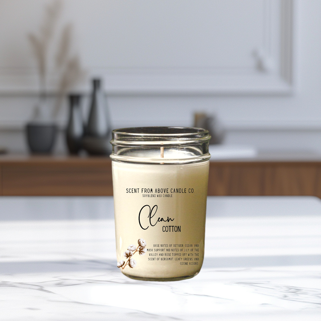 Clean cotton candle
