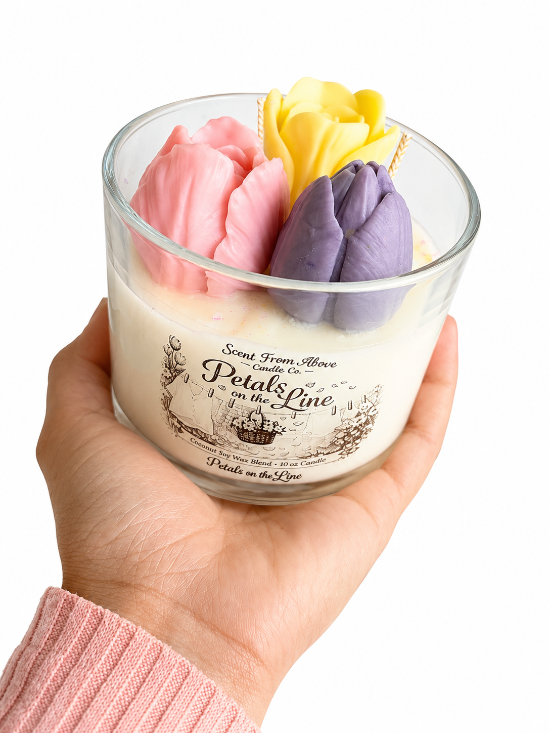 Petals on the Line Candle