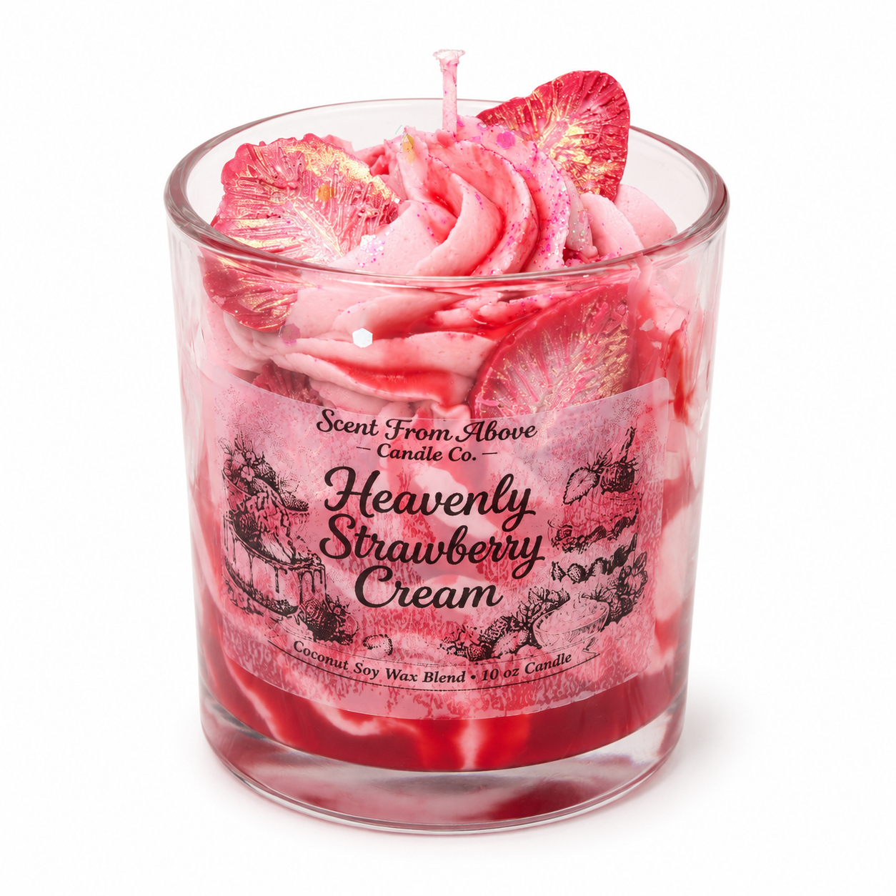 Heavenly Strawberry Cloud Candle