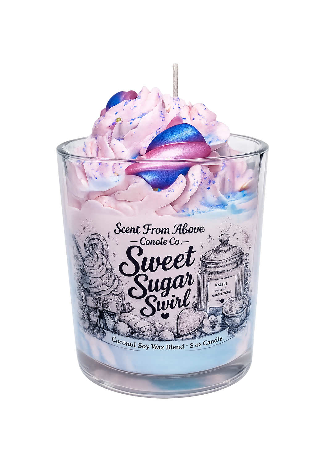 Sweet Sugar Swirl Candle