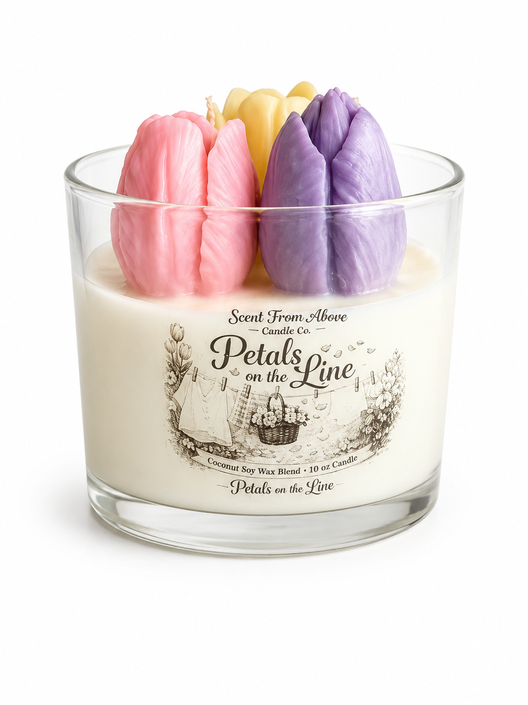 Petals on the Line Candle