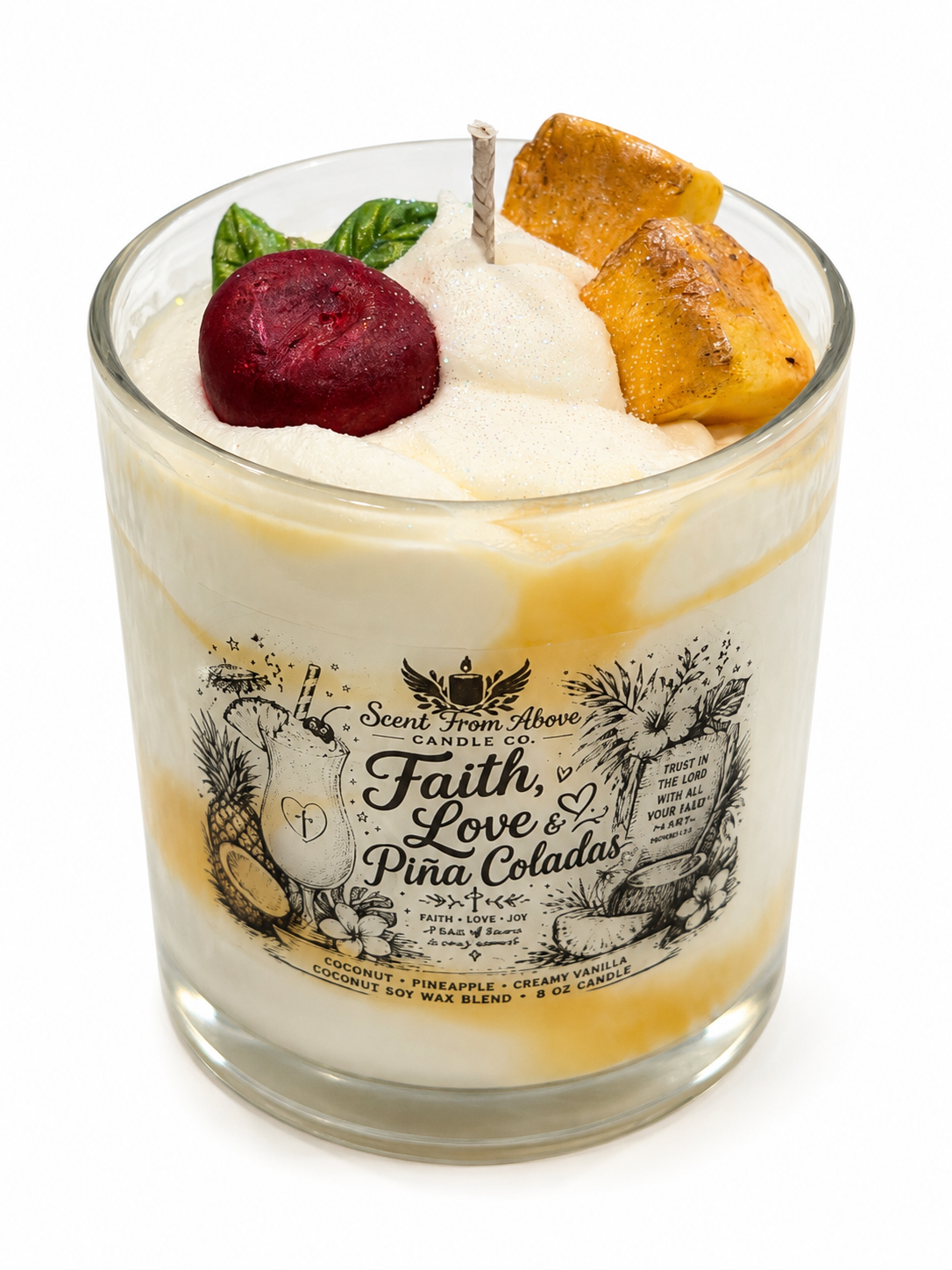 Faith, Love & Piña Coladas Candle