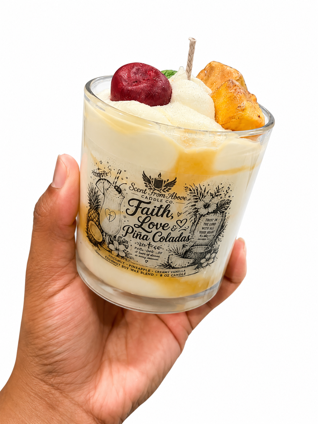 Faith, Love & Piña Coladas Candle