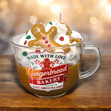 Load image into Gallery viewer, Gingerbread Bakery Dessert Candle
