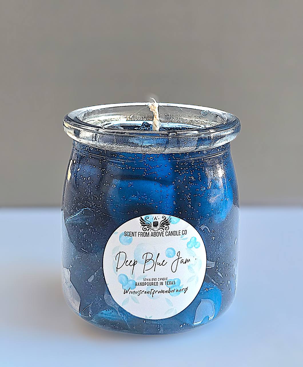 Deep Blue Gel Candle