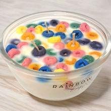 Load image into Gallery viewer, Rainbow Loops candle
