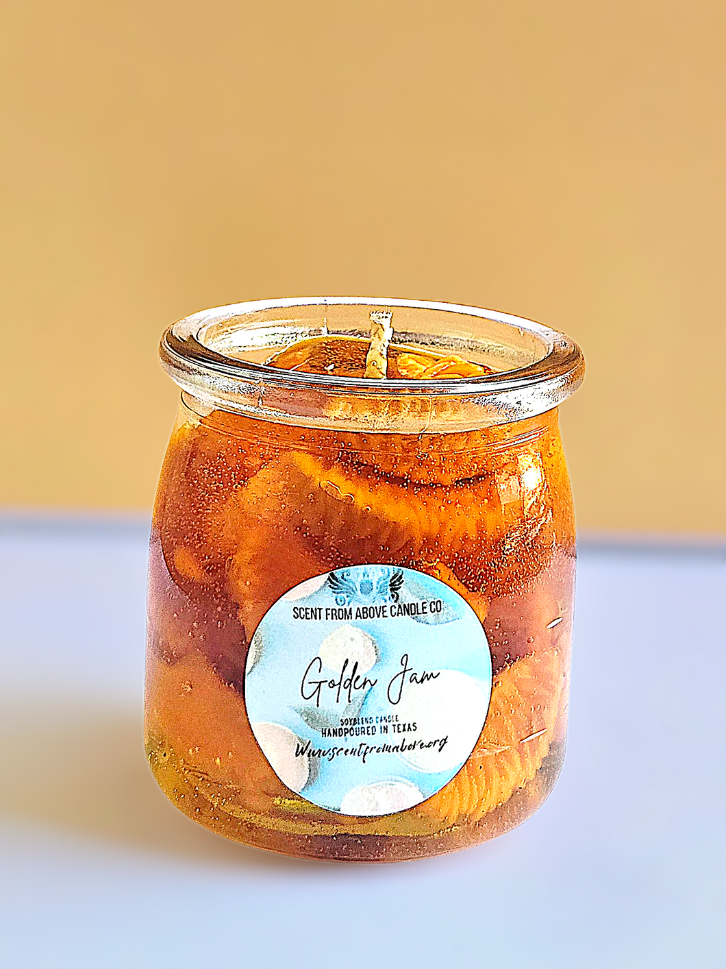 Golden Orange Jam Gel Candle