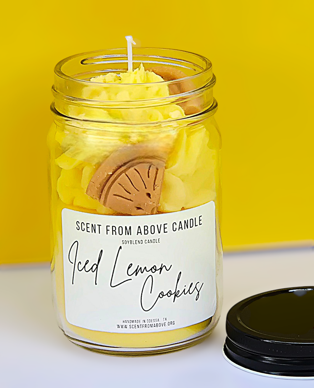 Iced Lemon Cookie Dessert Candle